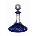 Waterford Crystal Lismore Cobalt Ship's Decanter